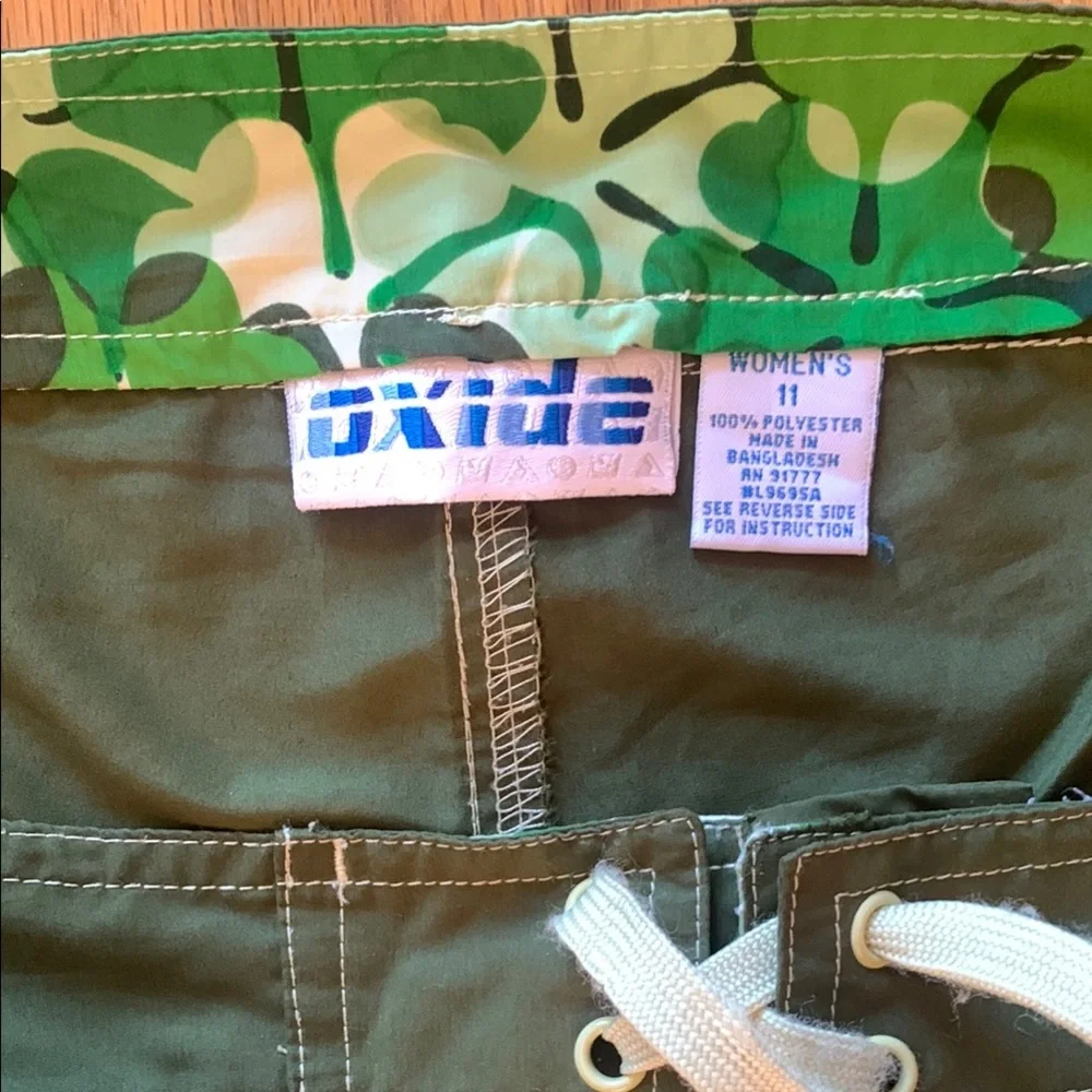 Green Women's board Shorts Oxide brand - Picture 3 of 8